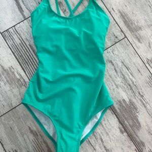 NWT - Kanu Surf Girls Reese UPF 50+ Criss-Cross One Piece Swimsuit Size 16